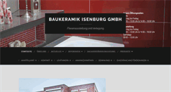 Desktop Screenshot of isenburg-baukeramik.de
